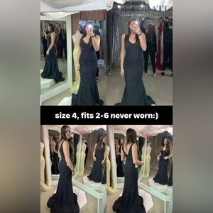 Jovani Black Sparkle Prom Dress